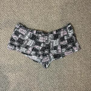 Cute vintage y2k ultra low rise gray mini/ micro sleep shorts